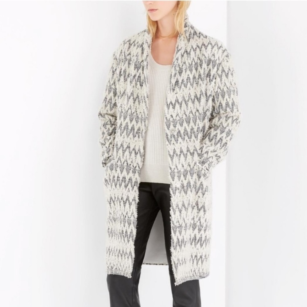 IRO Caly Oversized Chevron Boucle Jacket